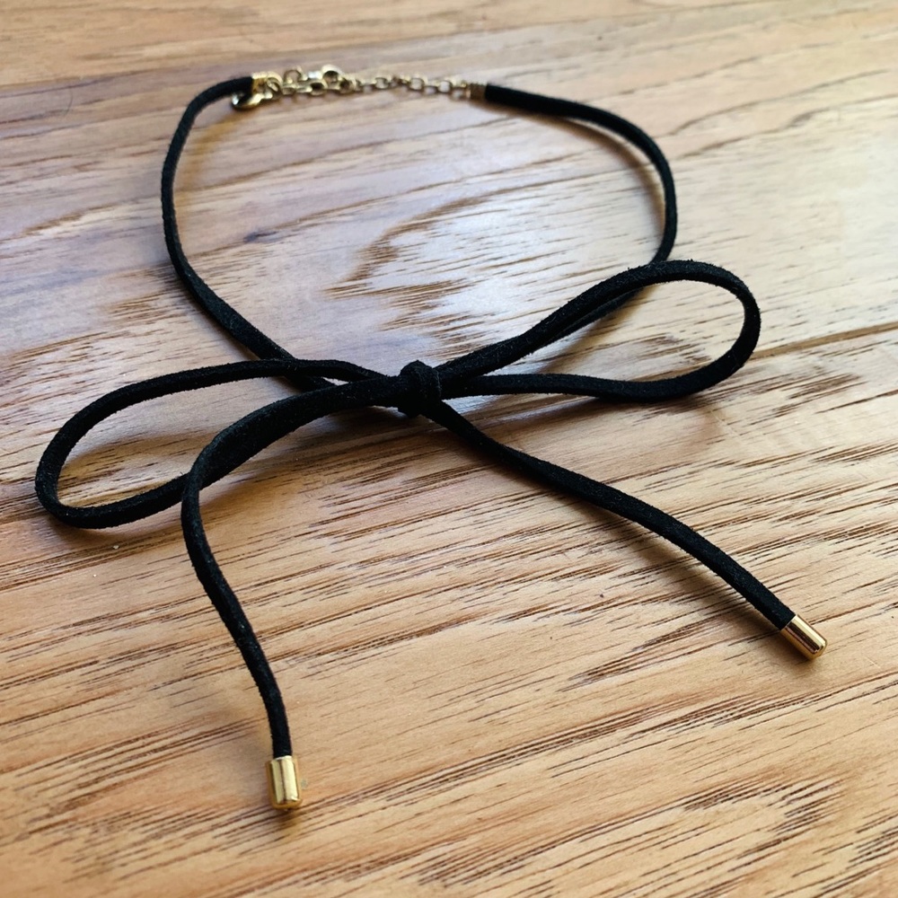 Black Bow Tied Choker